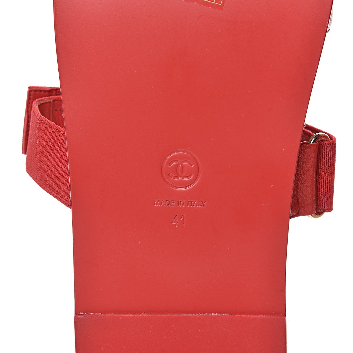 Lambskin Mules Elastic 41 Red