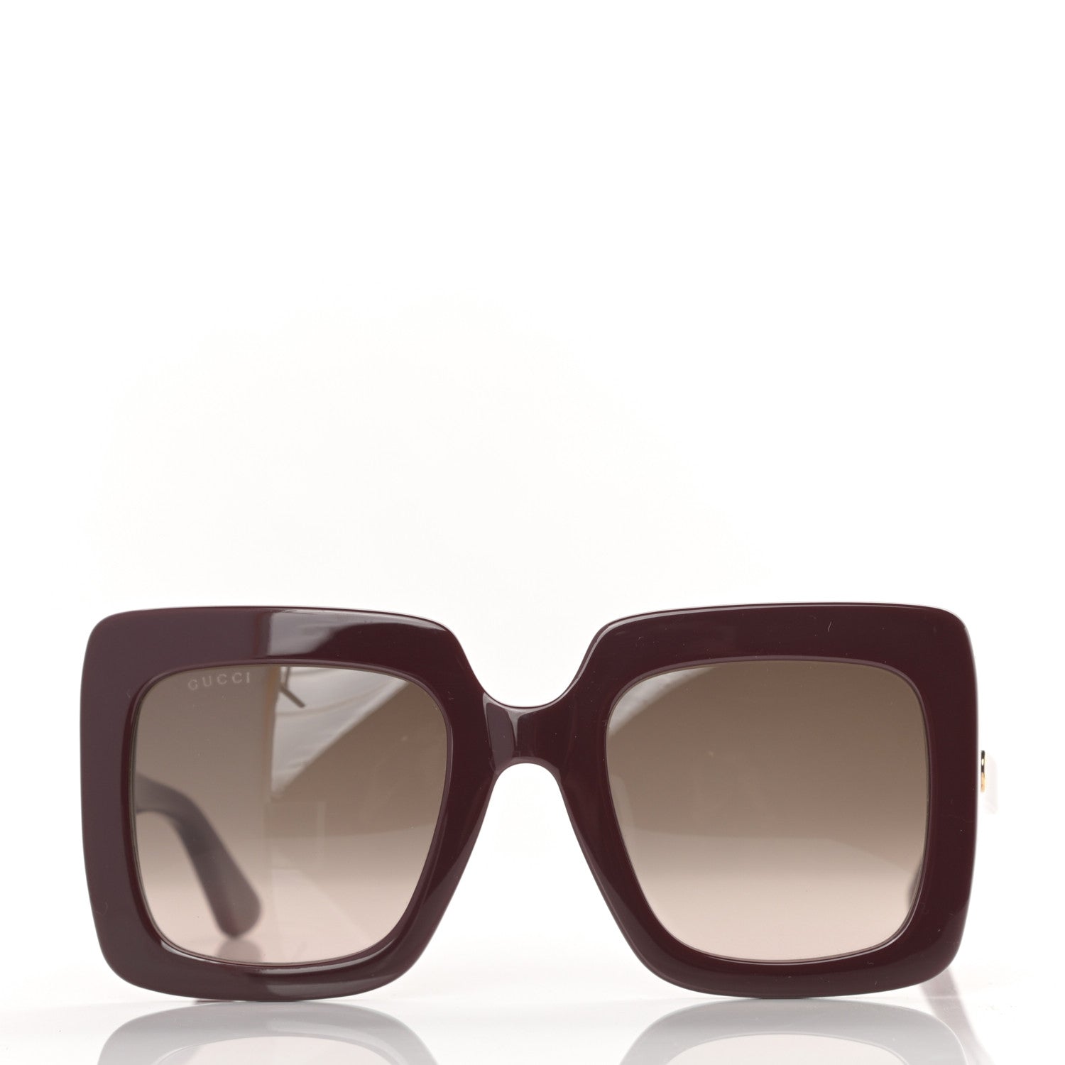 Gucci Acetate Square Frame Sunglasses GG0328S Red 2 of 9