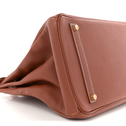 Hermes Taurillon Clemence BIRKIN 35 Gold 9 of 13
