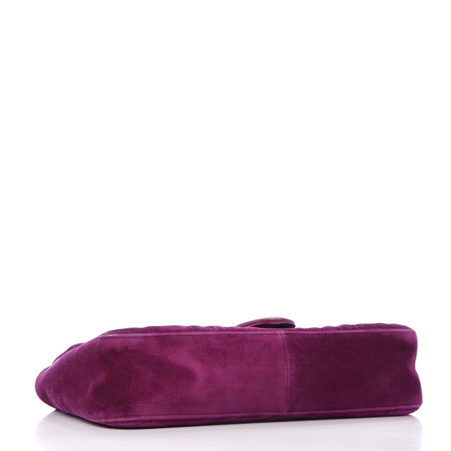 Gucci Velvet Matelasse Loved Embroidered Medium GG Marmont Shoulder Bag Fuchsia Violet Cyclamen 4 of 13