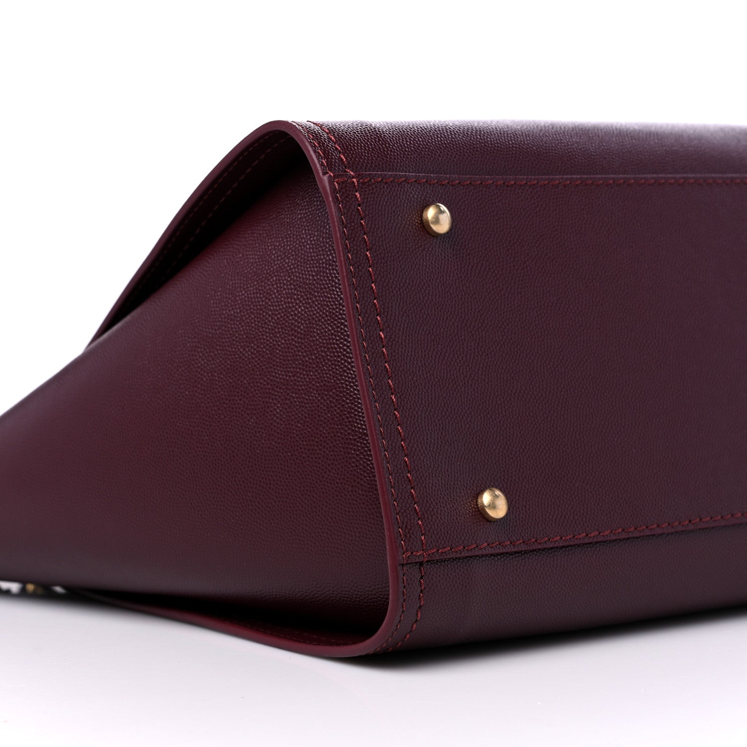 Chanel Caviar Small Studded Deauville Tote Burgundy 7 of 8