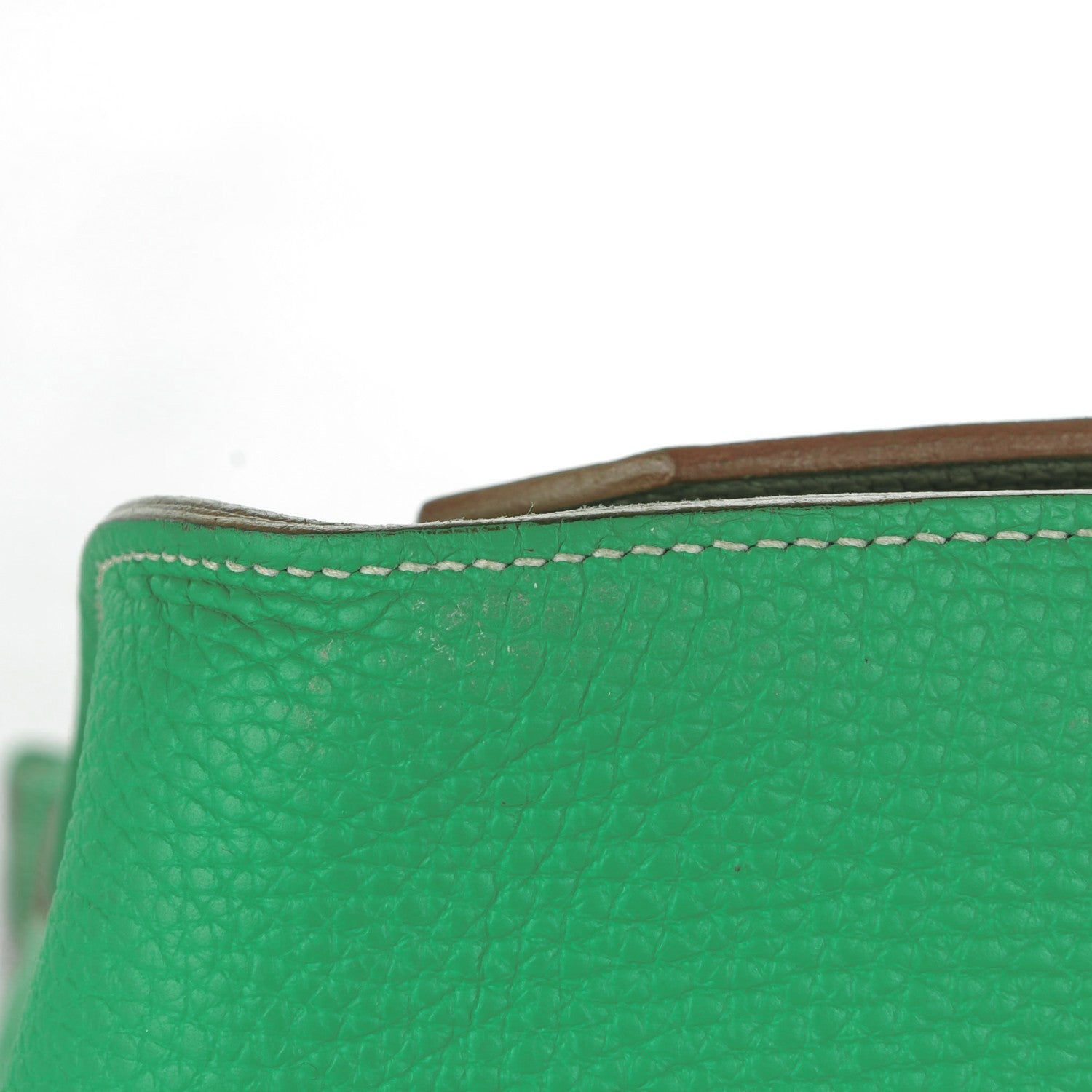 Hermes Taurillon Clemence Eclat Jypsiere 34 Menthe Etoupe 17 of 17