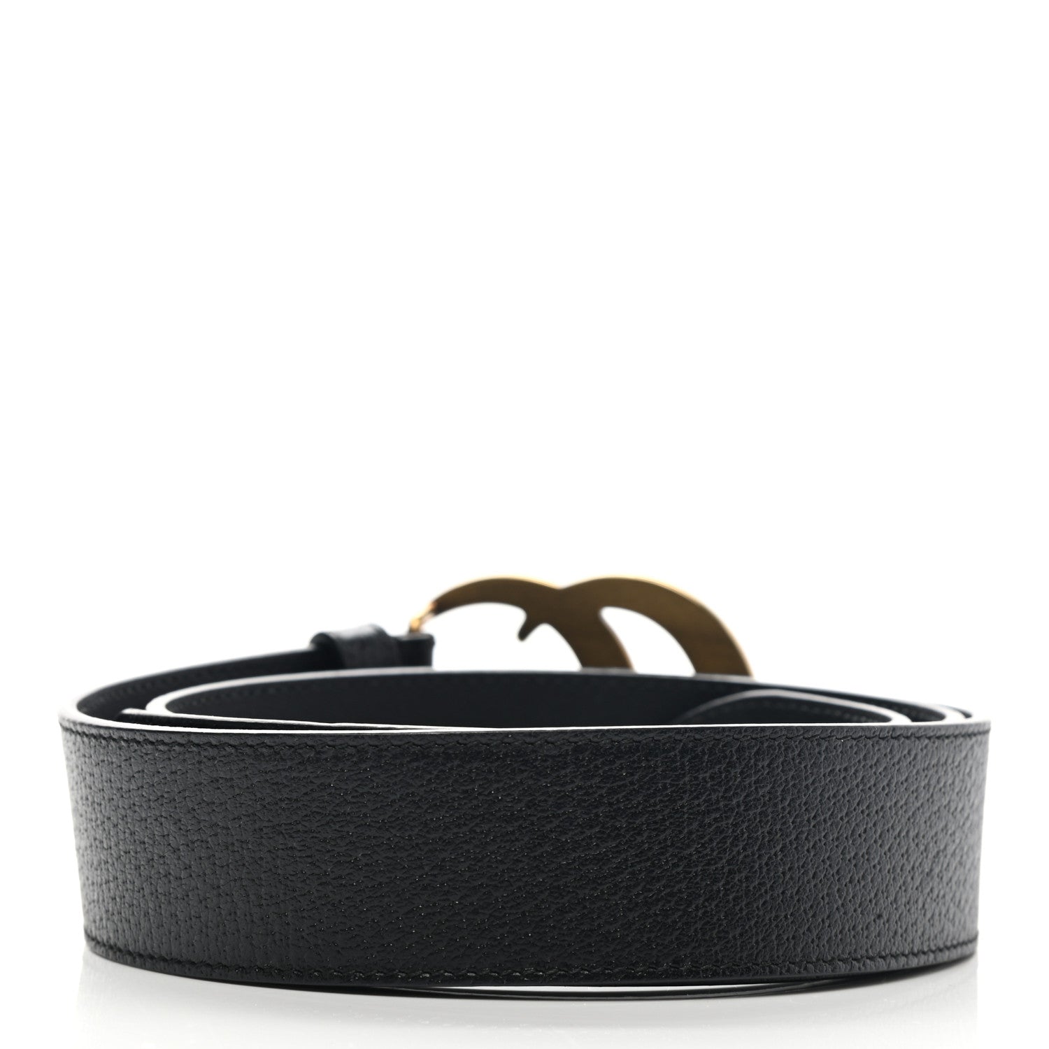 Gucci Textured Calfskin Double G 40mm Belt 110 44 Black 2 of 6