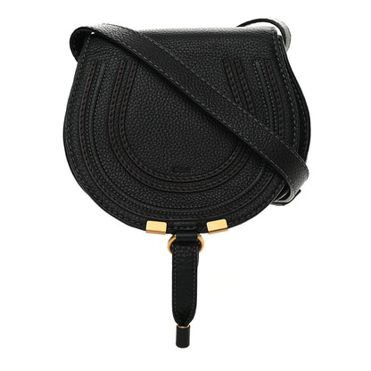Chloe Calfskin Mini Marcie Round Crossbody Bag Black 1 of 13