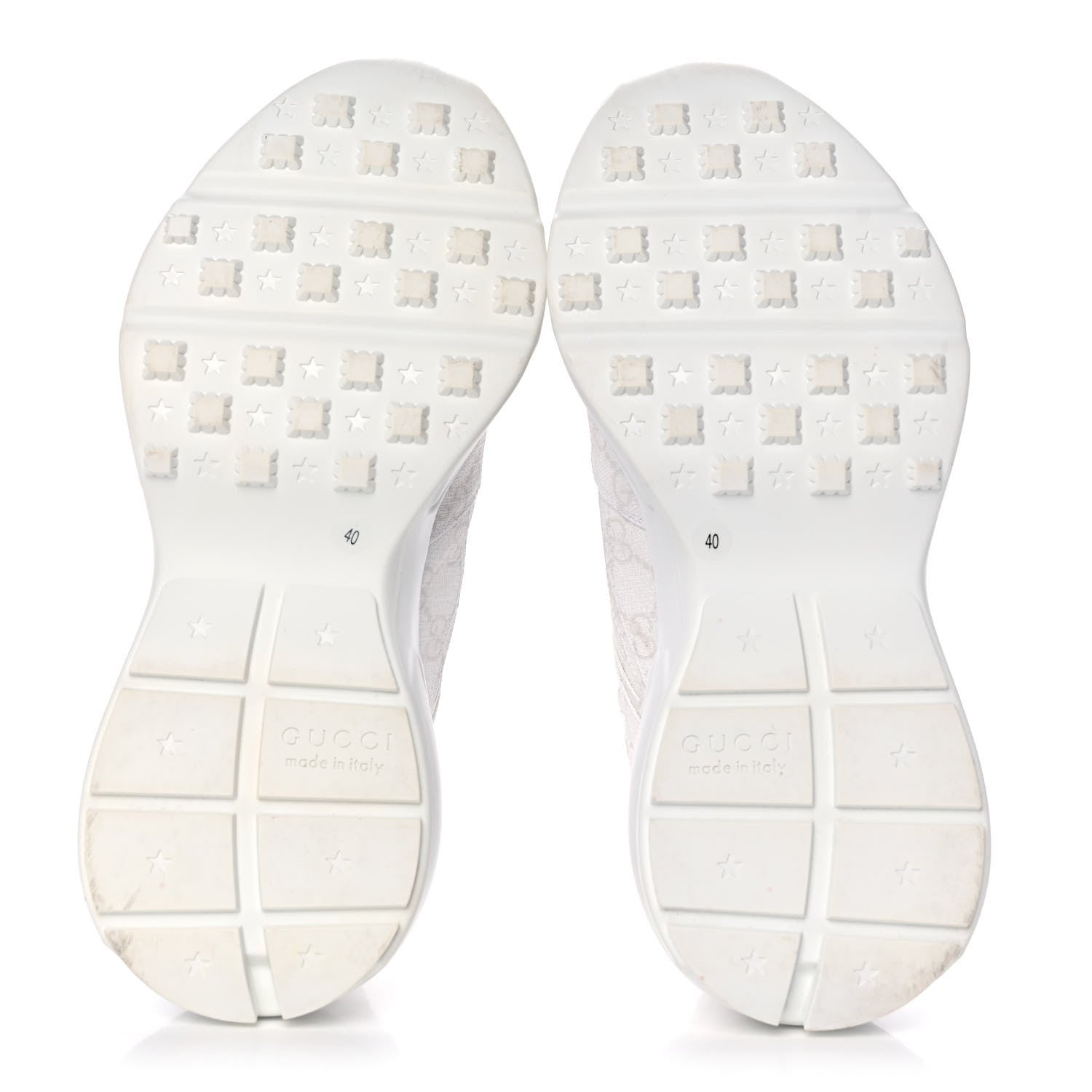 Gucci GG Supreme Monogram Womens Rhyton Sneakers 40 White 5 of 11