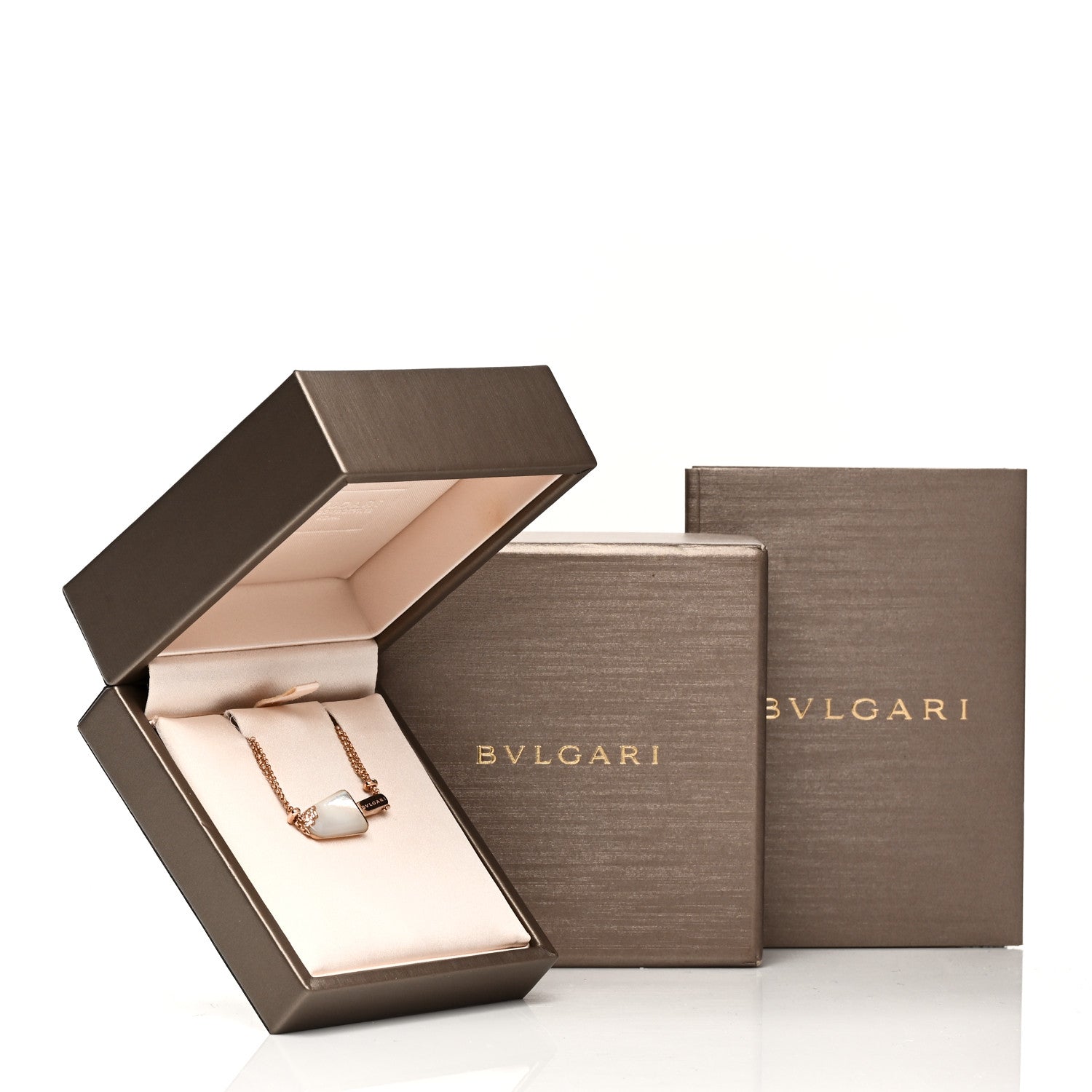 Bulgari 18K Rose Gold Mother of Pearl Diamond Gelati Bracelet SM 6 of 6