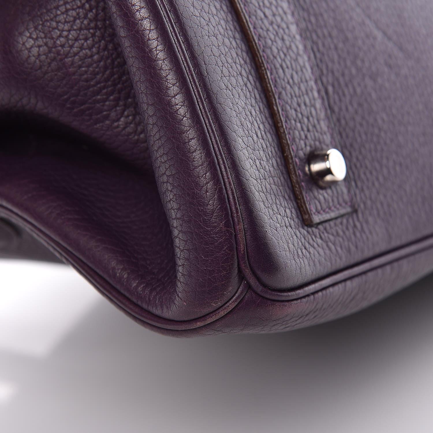 Hermes Taurillon Clemence JPG Birkin 42 Raisin 41 of 56