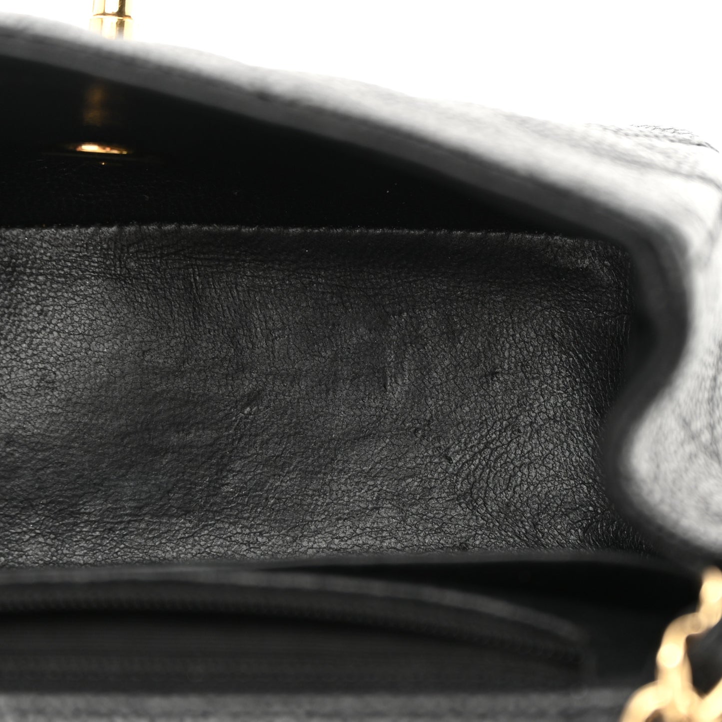 Caviar Quilted Mini Square Flap Black