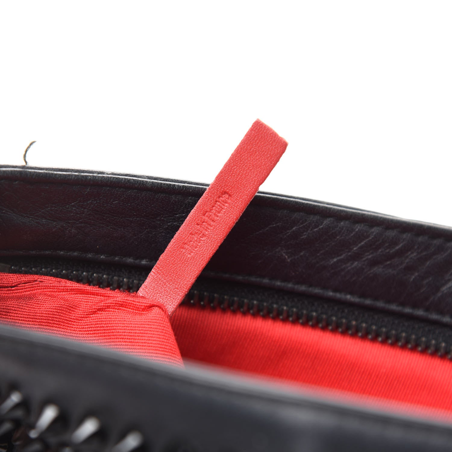 Christian Louboutin Calfskin Studded Loubiposh Clutch Black 11 of 12
