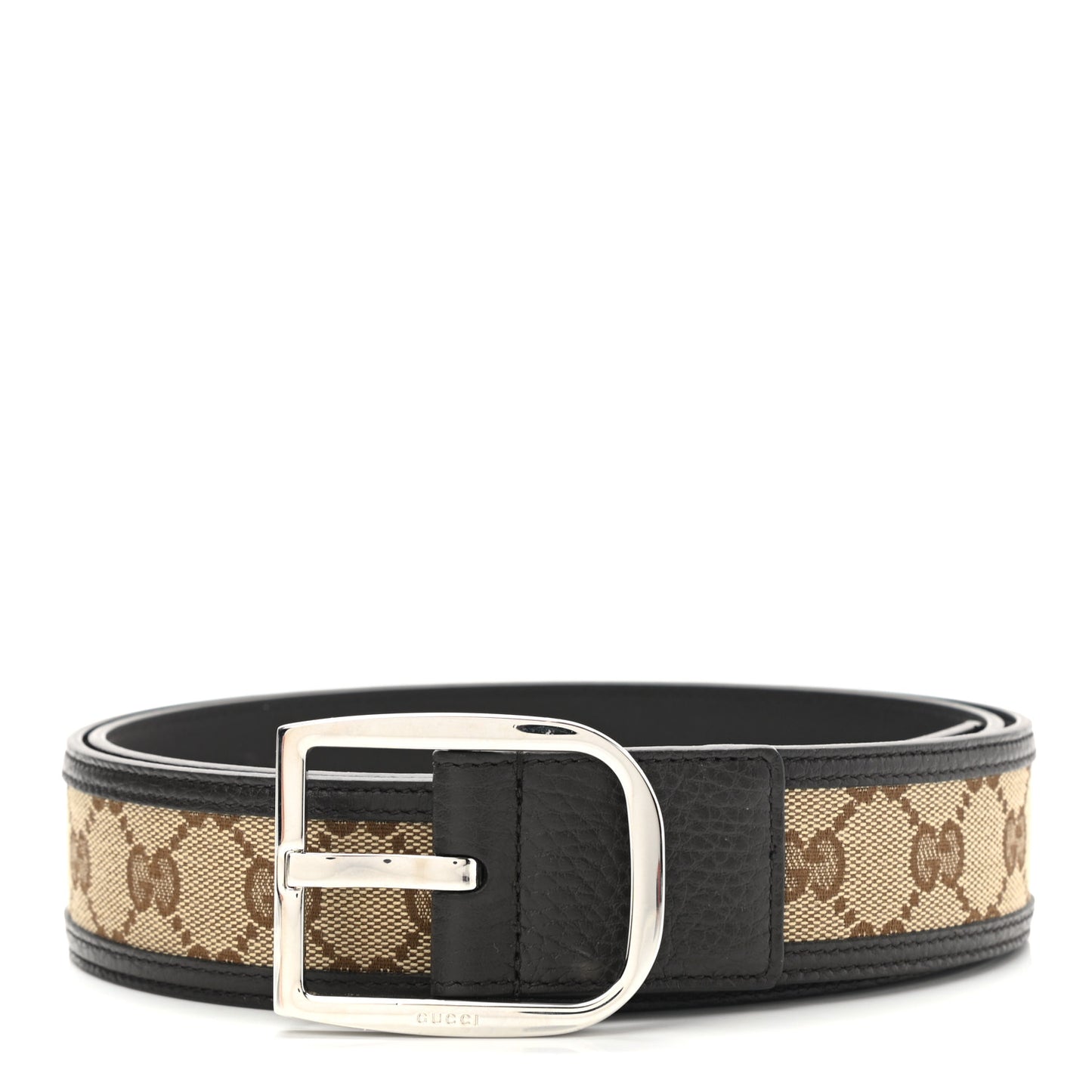 Monogram Dollar Calfskin 40mm Belt 105 42 Beige Ebony Testa di Moro