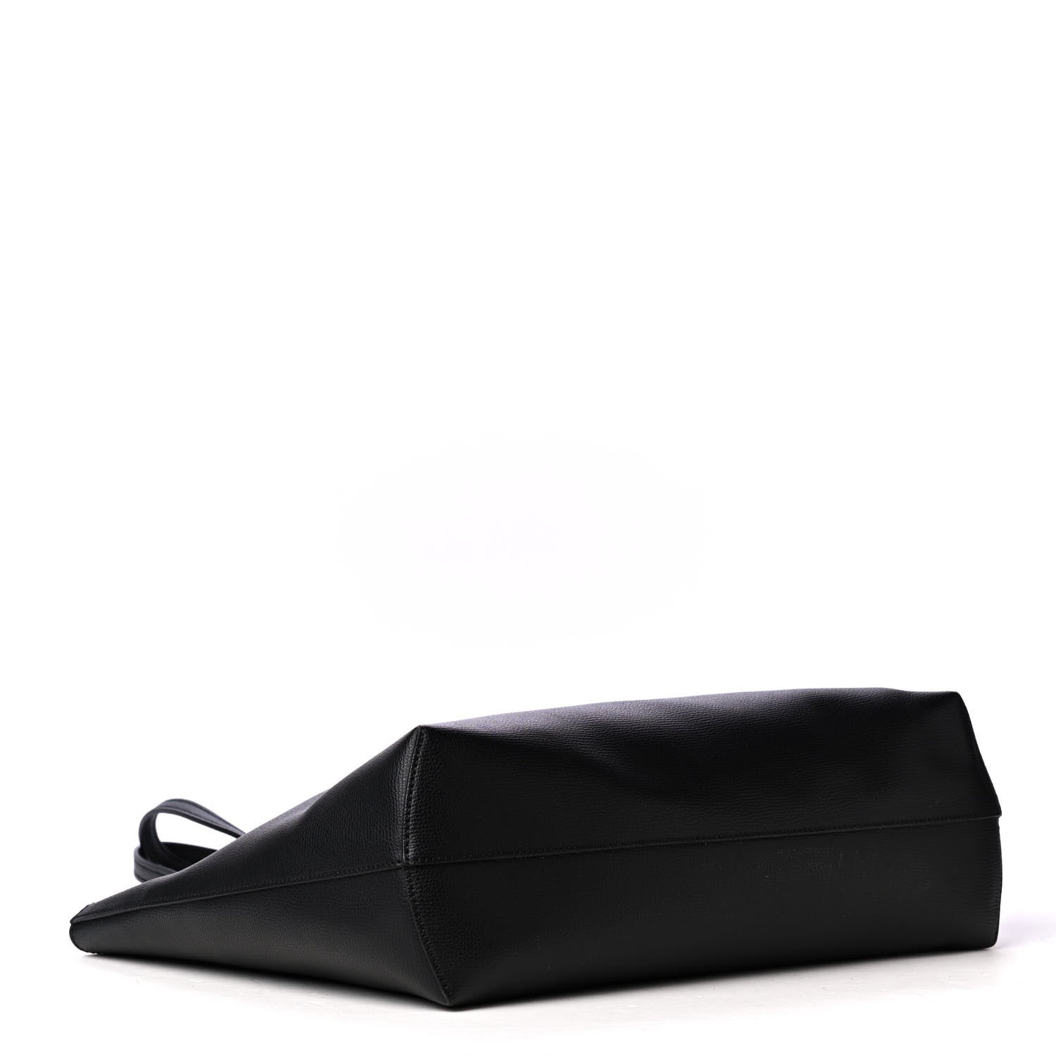 Fendi Vitello Vienna Enamel F is Fendi Shopping Tote Black Taupe 4 of 5
