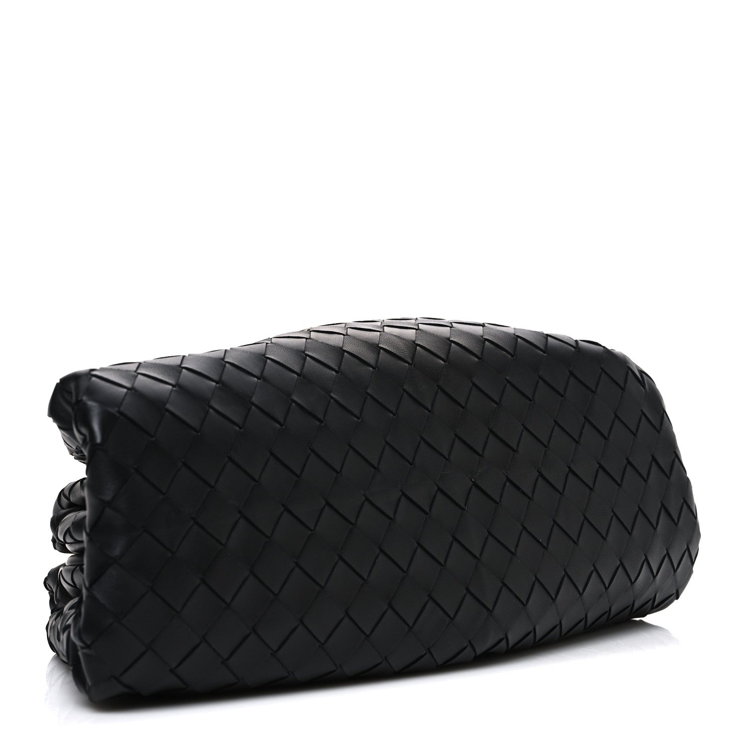 Bottega Veneta Nappa Maxi Intreccio The Pouch Oversized Clutch Black 4 of 11