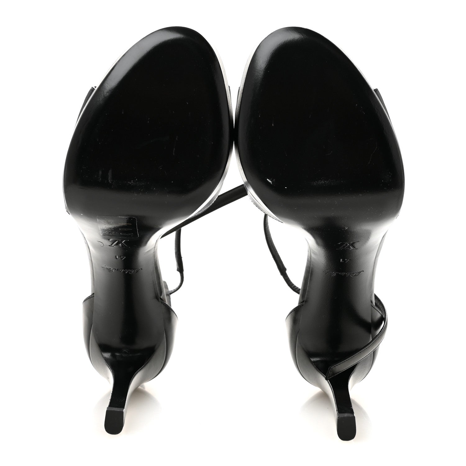 Louis Vuitton Calfskin Platform Sandals 41 Black 6 of 10