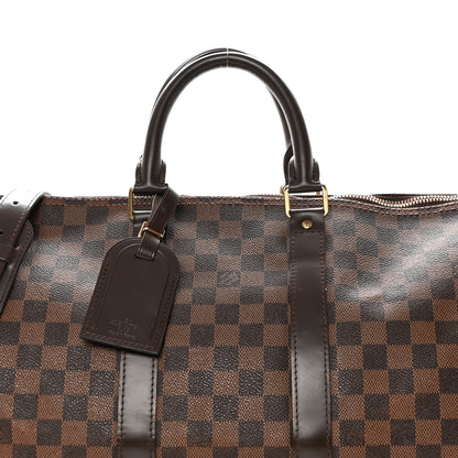 Louis Vuitton Damier Ebene Keepall Bandouliere 45 7 of 18