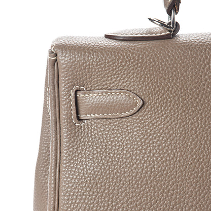 Hermes Togo Kelly Retourne 35 Etoupe 23 of 36