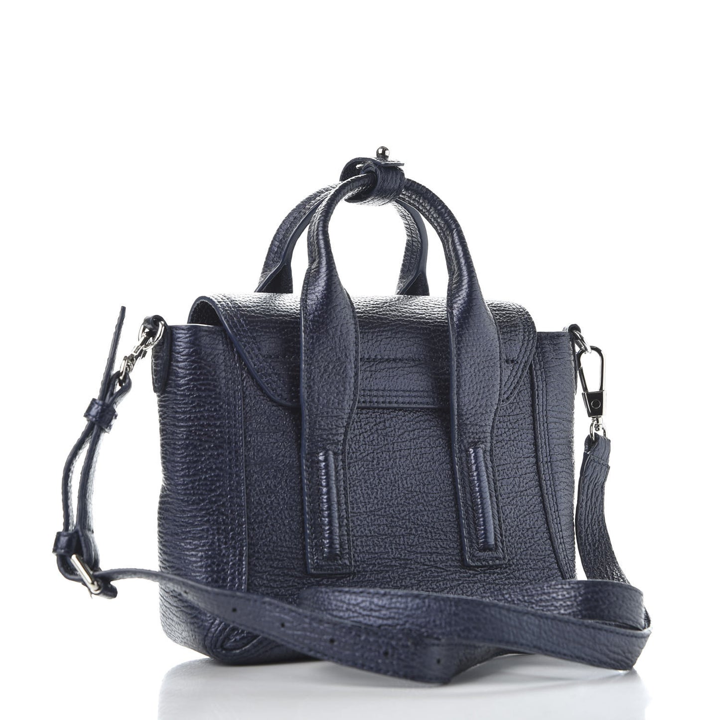 3.1 Textured Calfskin Mini Pashli Satchel Ink