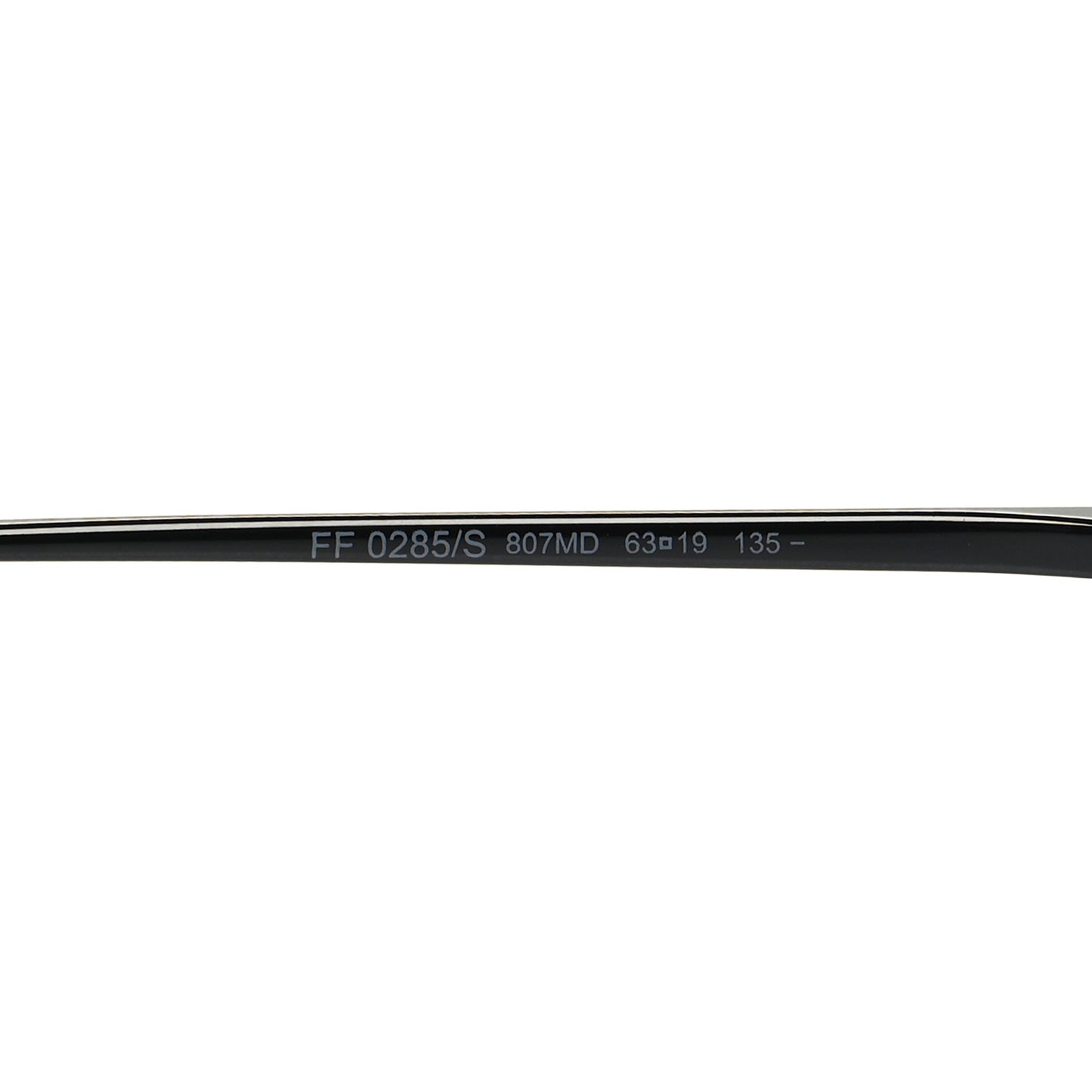 Metal F is Fendi Printed Run Away Round Frame Sunglasses FF 0285/S Black