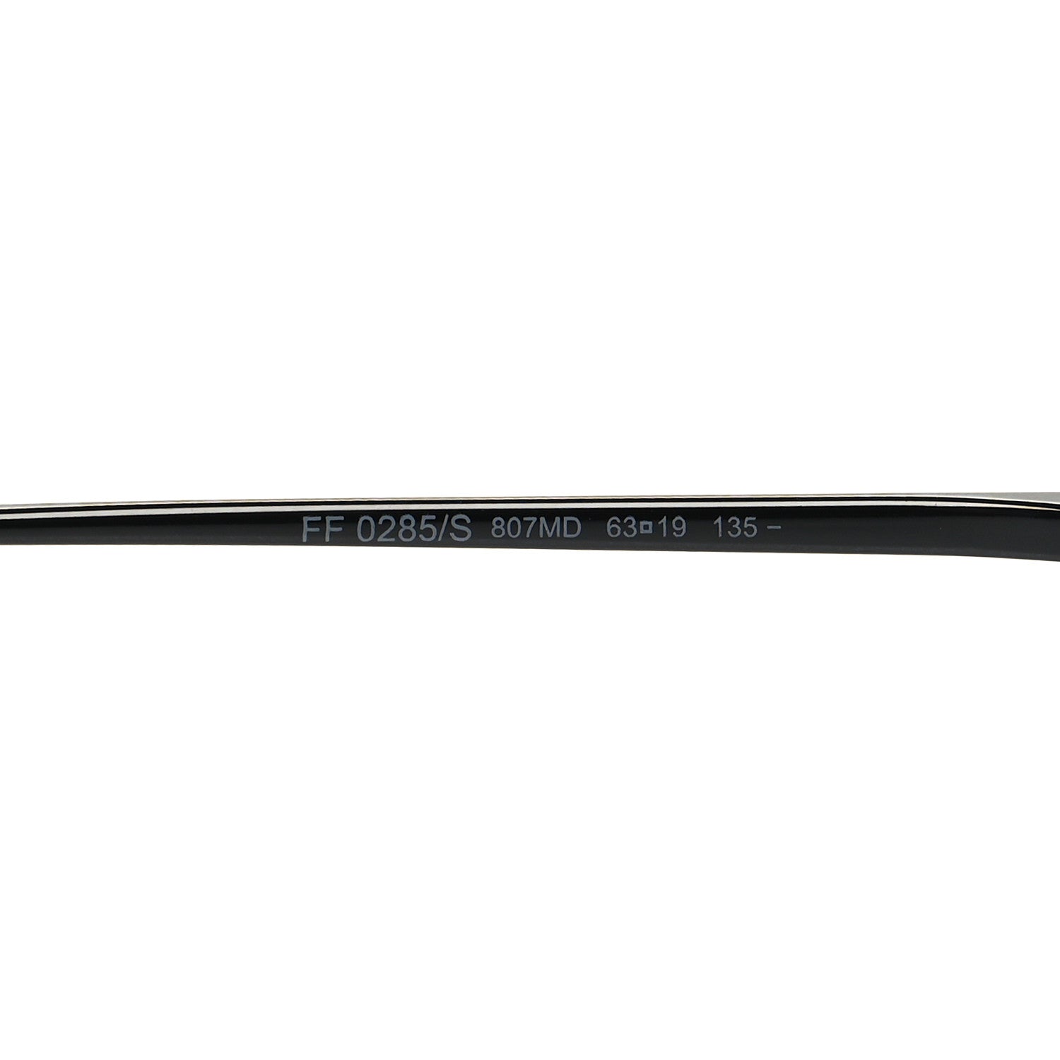 Fendi Metal F is Fendi Printed Run Away Round Frame Sunglasses FF 0285/S Black 6 of 7
