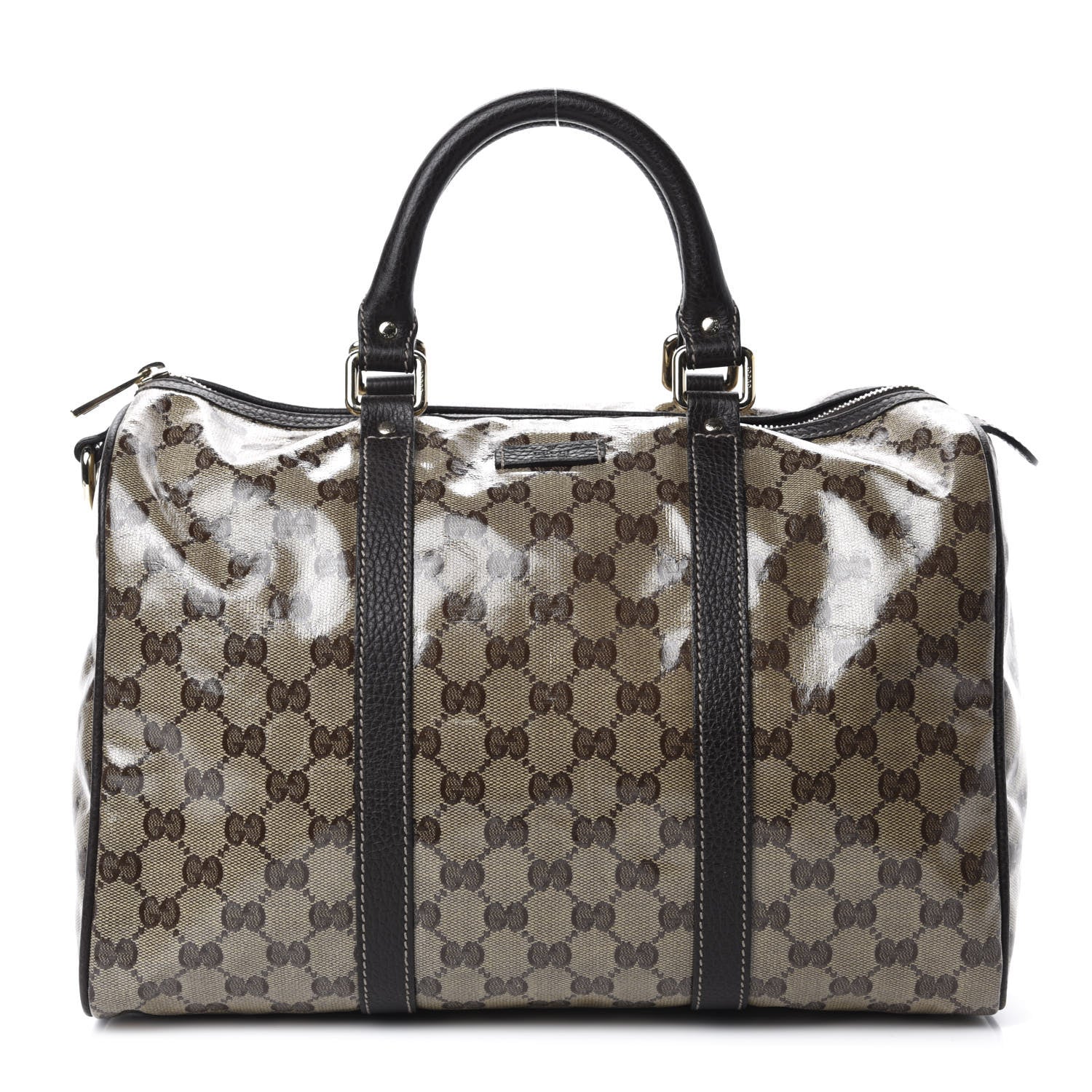 Gucci Crystal Monogram Medium Joy Boston Dark Brown 1 of 10