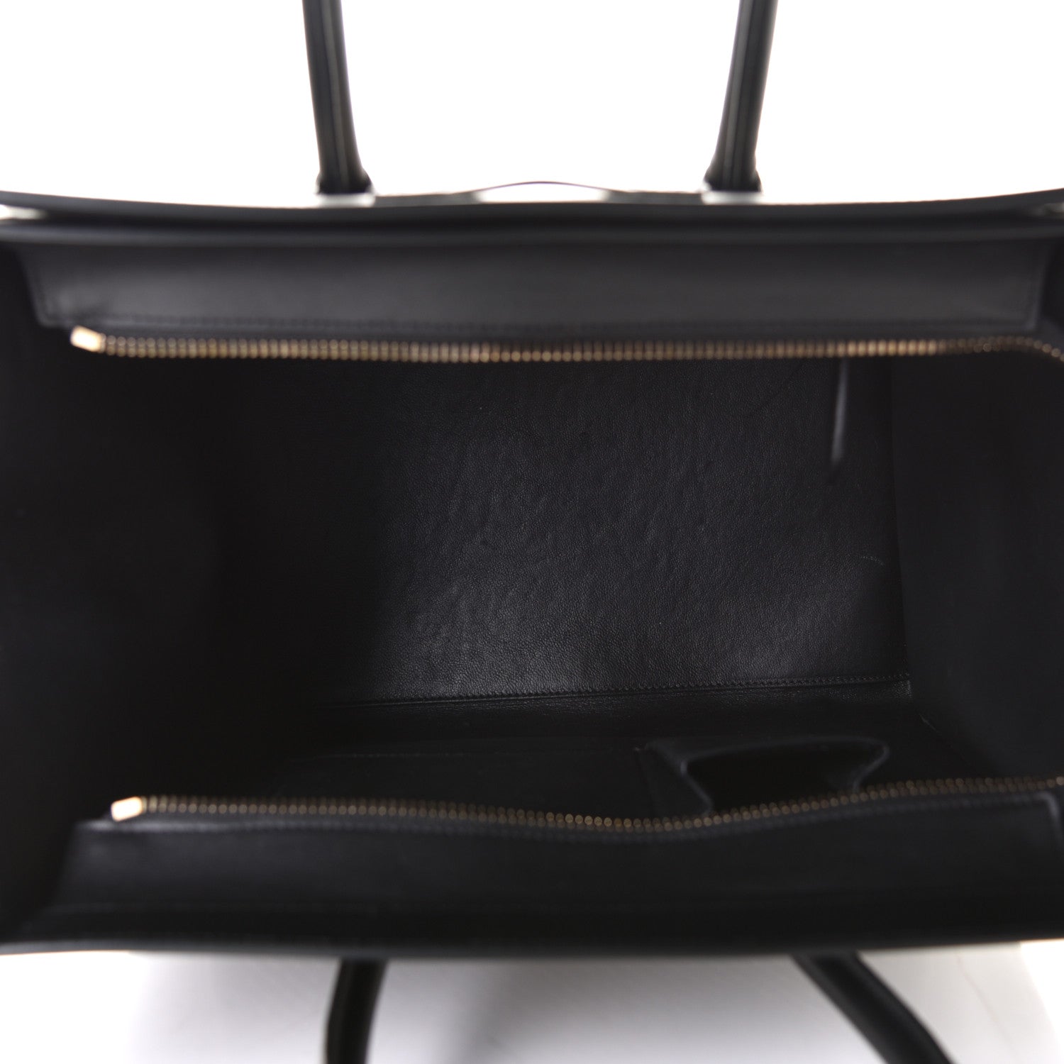 Celine Twill Smooth Calfskin Mini Luggage Dune Black 4 of 9