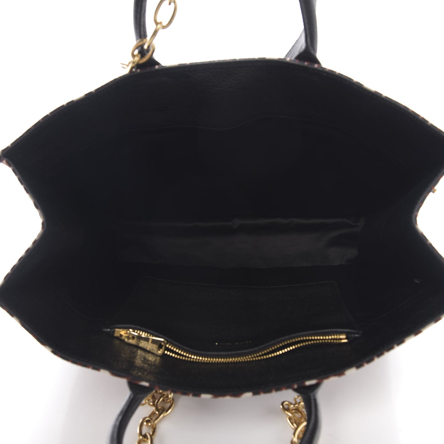 Jacquard Madras Logo Tote Black
