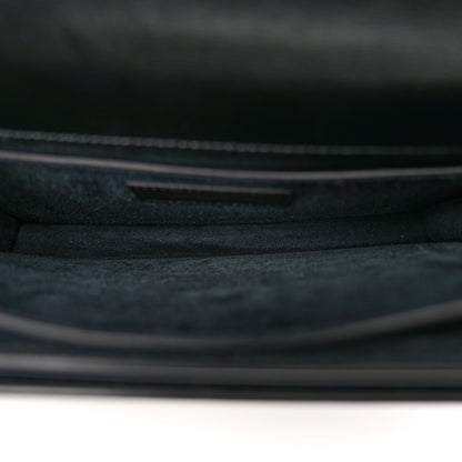 Saint Laurent Calfskin Medium Monogram Monochrome Sunset Black 5 of 9