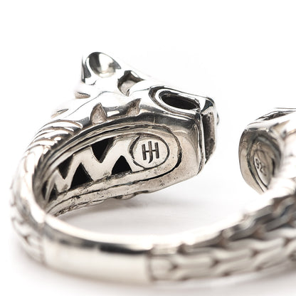 John Hardy Sterling Silver Macan Double Head Ring 54 6.75 6 of 7