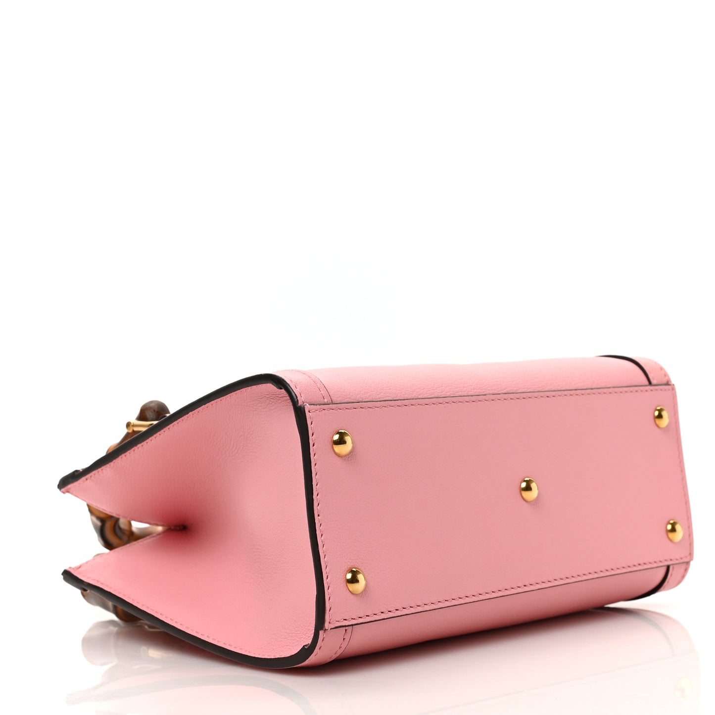 Wonka Grain Calfskin Mini Diana Tote Bag Wild Rose Fuxia Fluo