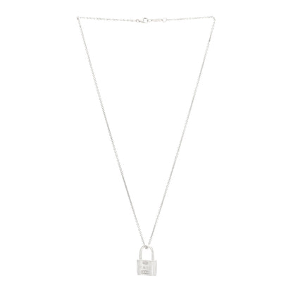 Tiffany Sterling Silver 1837 Lock Charm Pendant Necklace 3 of 5
