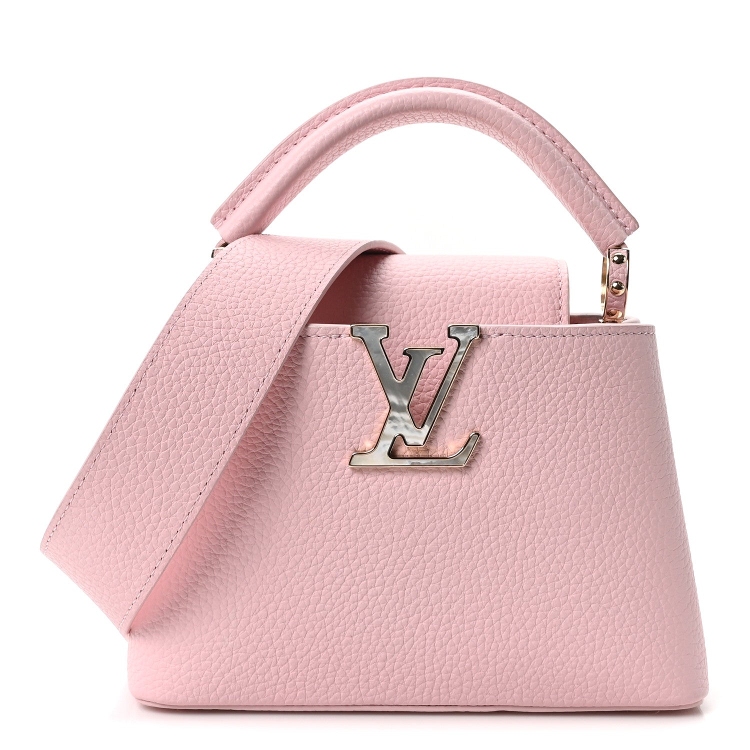Louis Vuitton Taurillon Marble Capucines Mini Pink 1 of 9