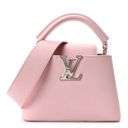 Louis Vuitton Taurillon Marble Capucines Mini Pink 1 of 9