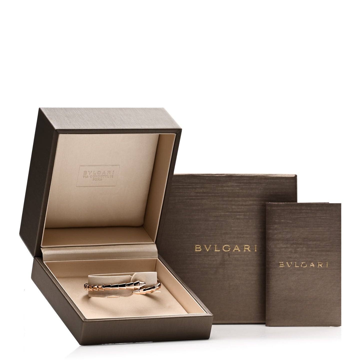 18K Rose Gold Serpenti Viper Bracelet S