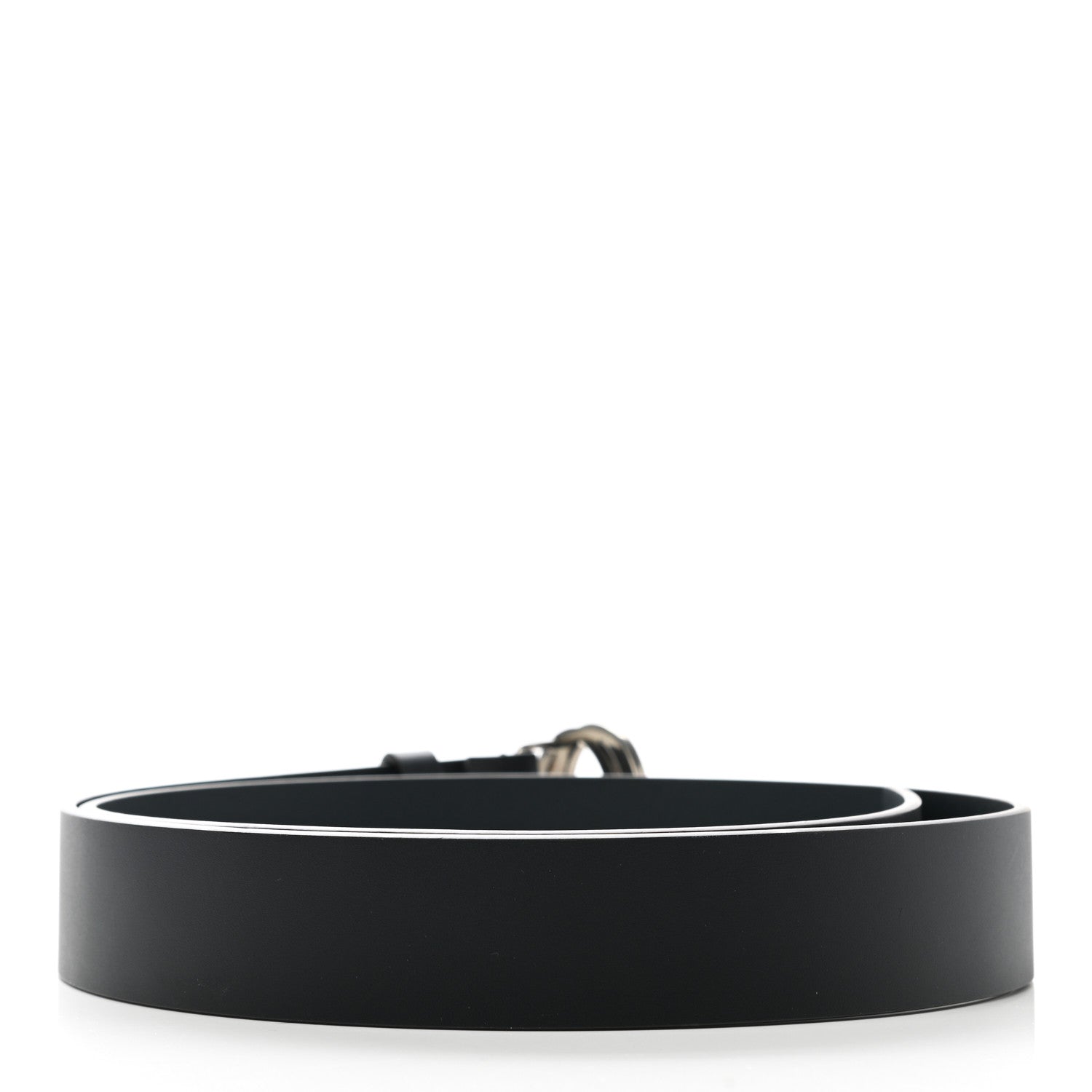 Gucci Selleria Calfskin Mens Interlocking G 37mm Belt 105 42 Black 2 of 7
