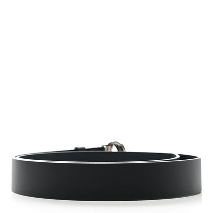 Gucci Selleria Calfskin Mens Interlocking G 37mm Belt 105 42 Black 2 of 7