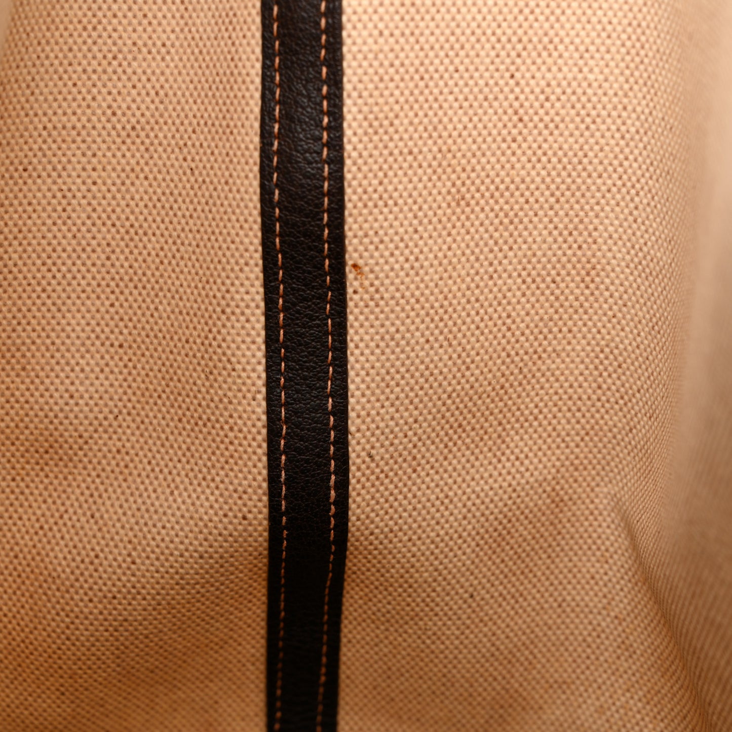 Buffle Skipper Toile Garden Party 36 MM Tote Marron Fonce