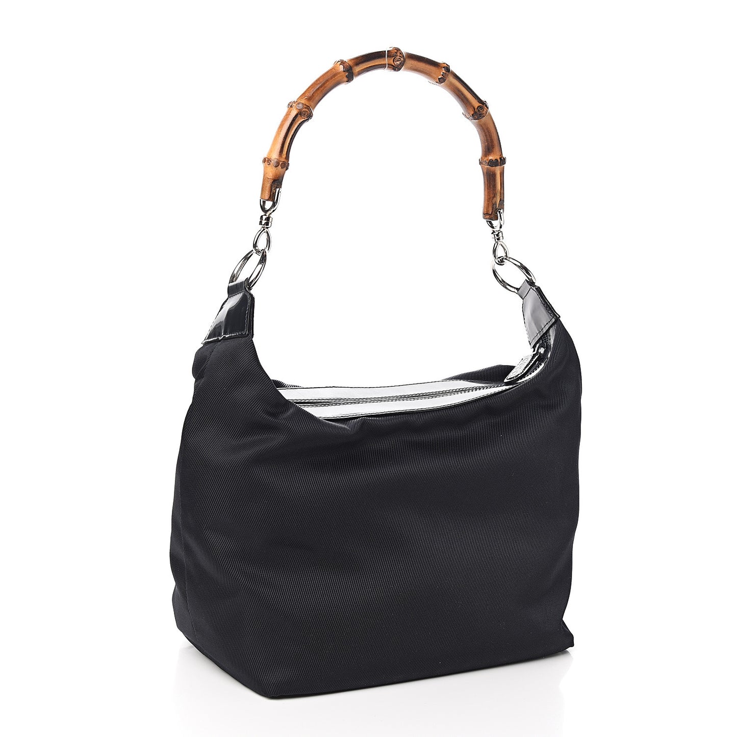 Nylon Bamboo Hobo Black