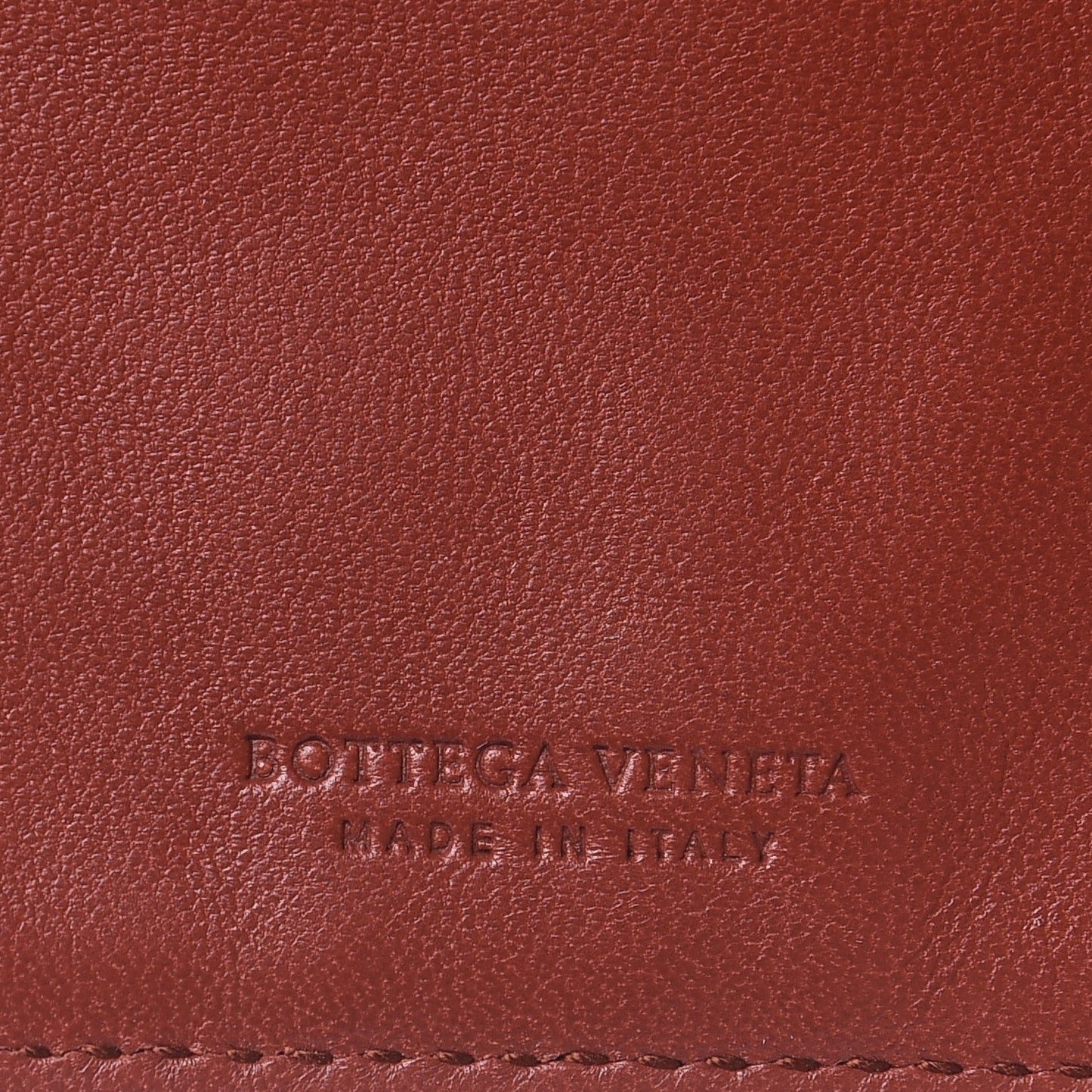 Nappa Intrecciato Continental Snap Wallet Brique