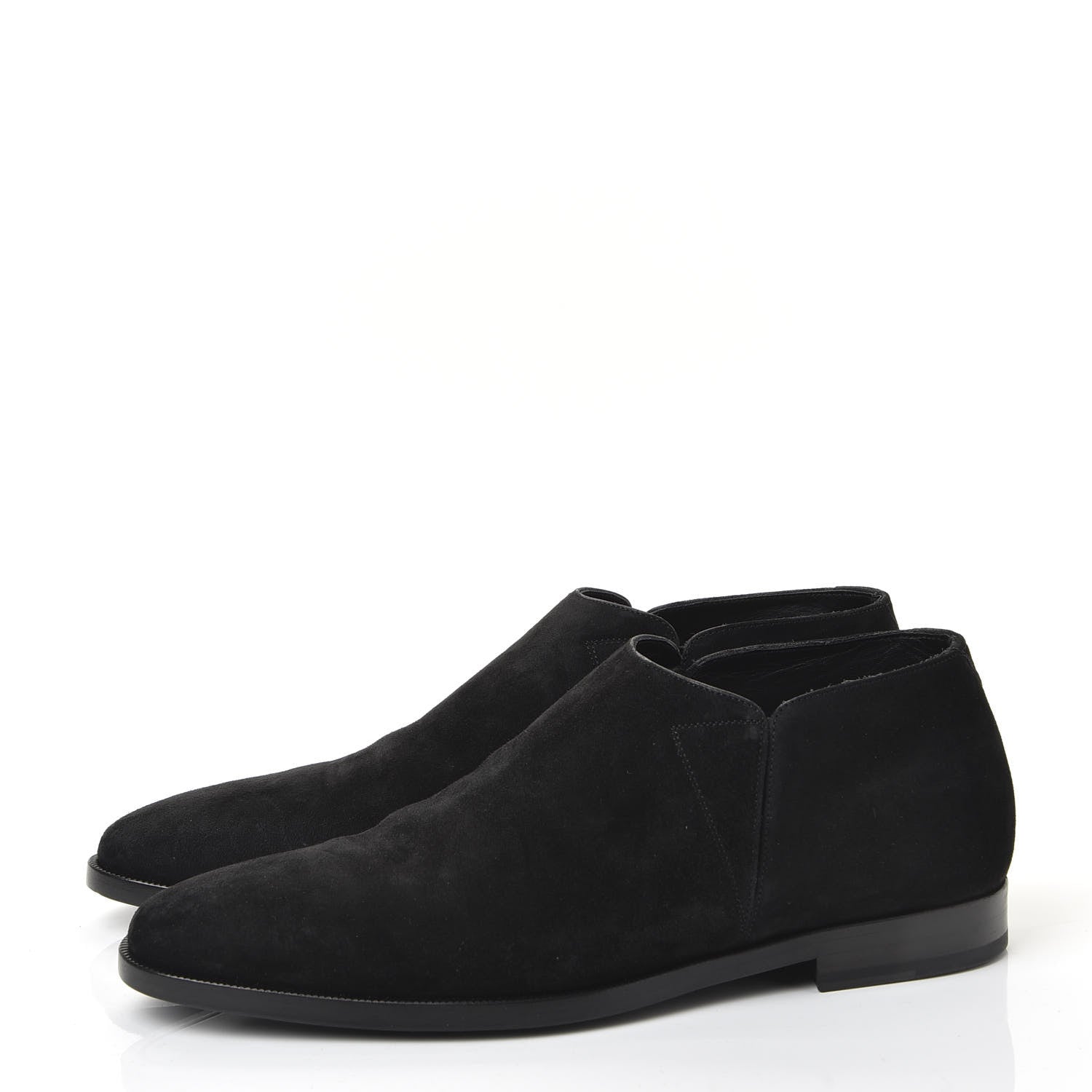 Saint Laurent Suede Slim Chelsea Boots 41.5 Black 2 of 10