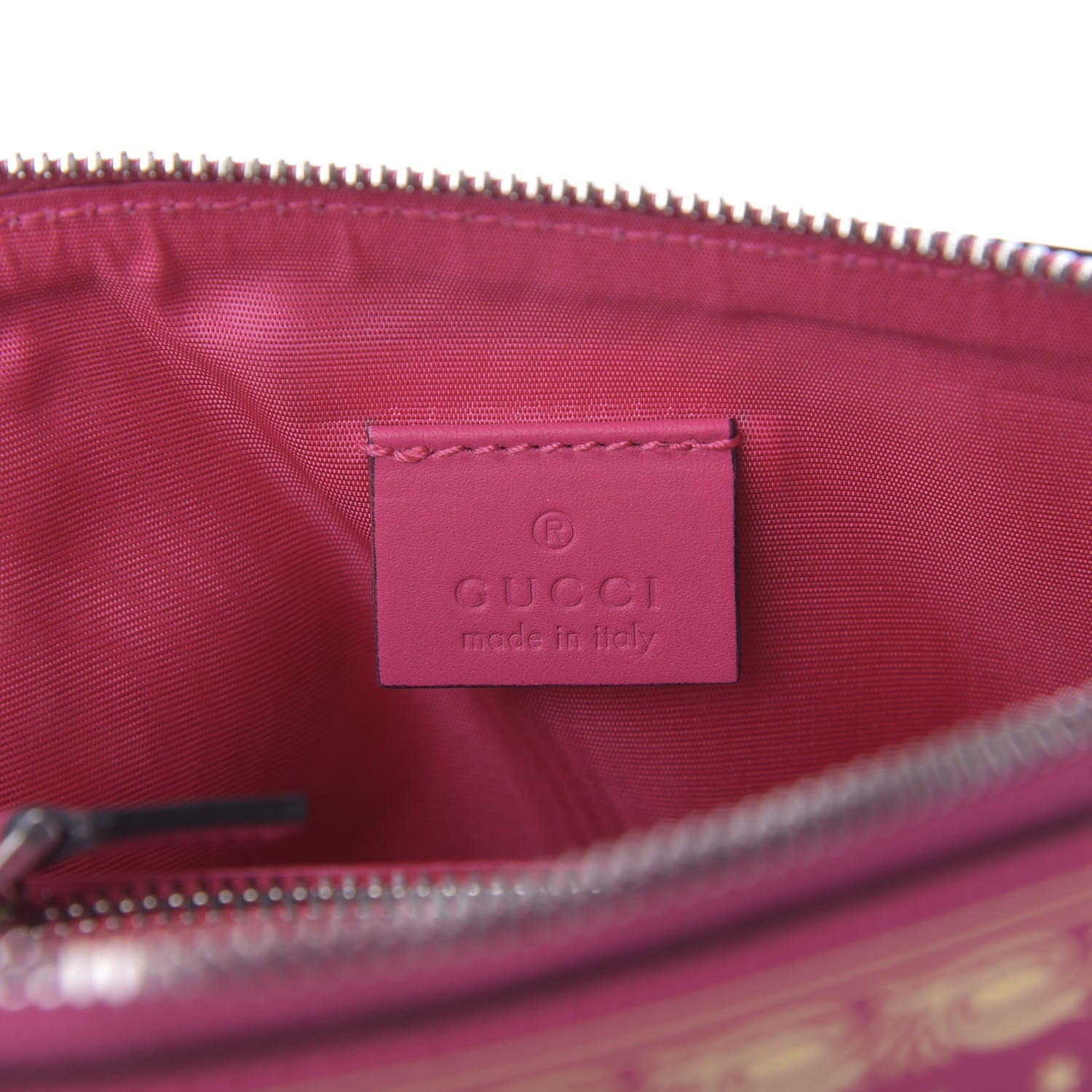 Gucci X SEGA Calfskin GUCCY Stars Mini Dome Shoulder Bag Violet Fuxia Gold 8 of 9
