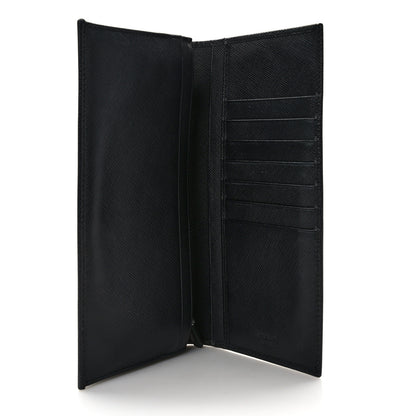 Prada Saffiano Portfolio Wallet Black 5 of 8