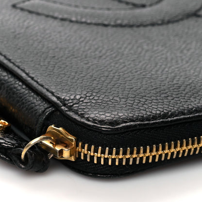 Chanel Caviar CC Zip Around Notebook Agenda Cover Black 10 of 12