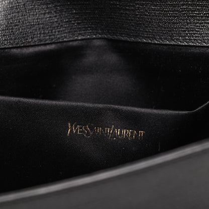 Saint Laurent Textured Calfskin Y Ligne Clutch Black 6 of 9