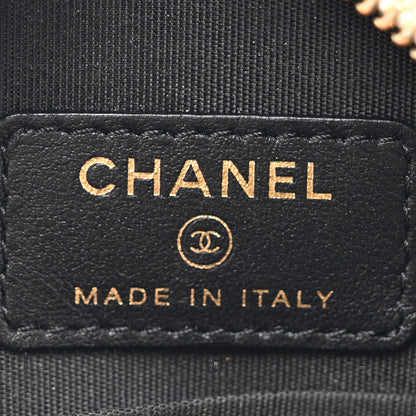 Chanel Caviar Quilted Round Filigree Crossbody Beige Black 6 of 13