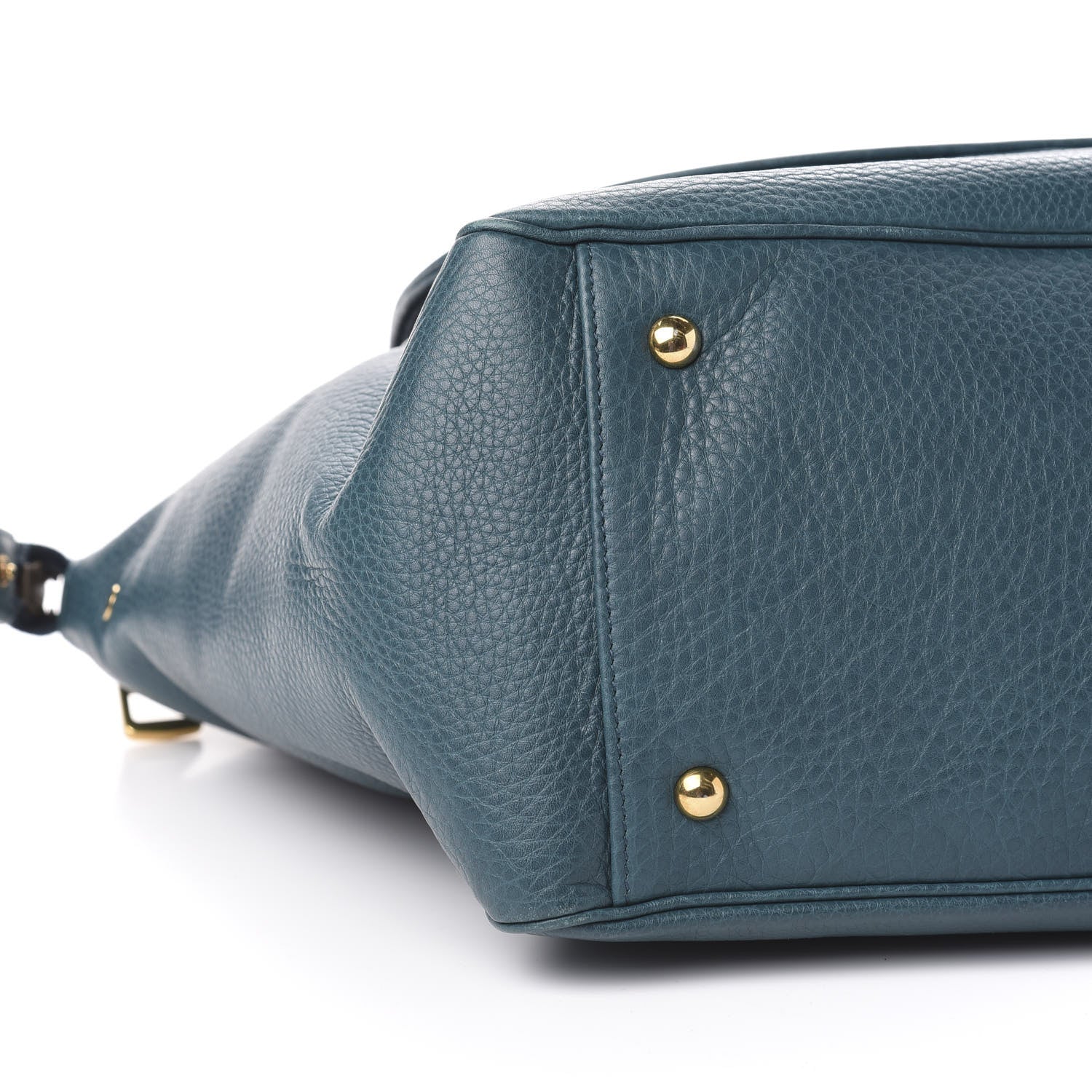 Gucci Pebbled Calfskin Medium 1973 Top Handle Satchel Deep Cobalt 8 of 10