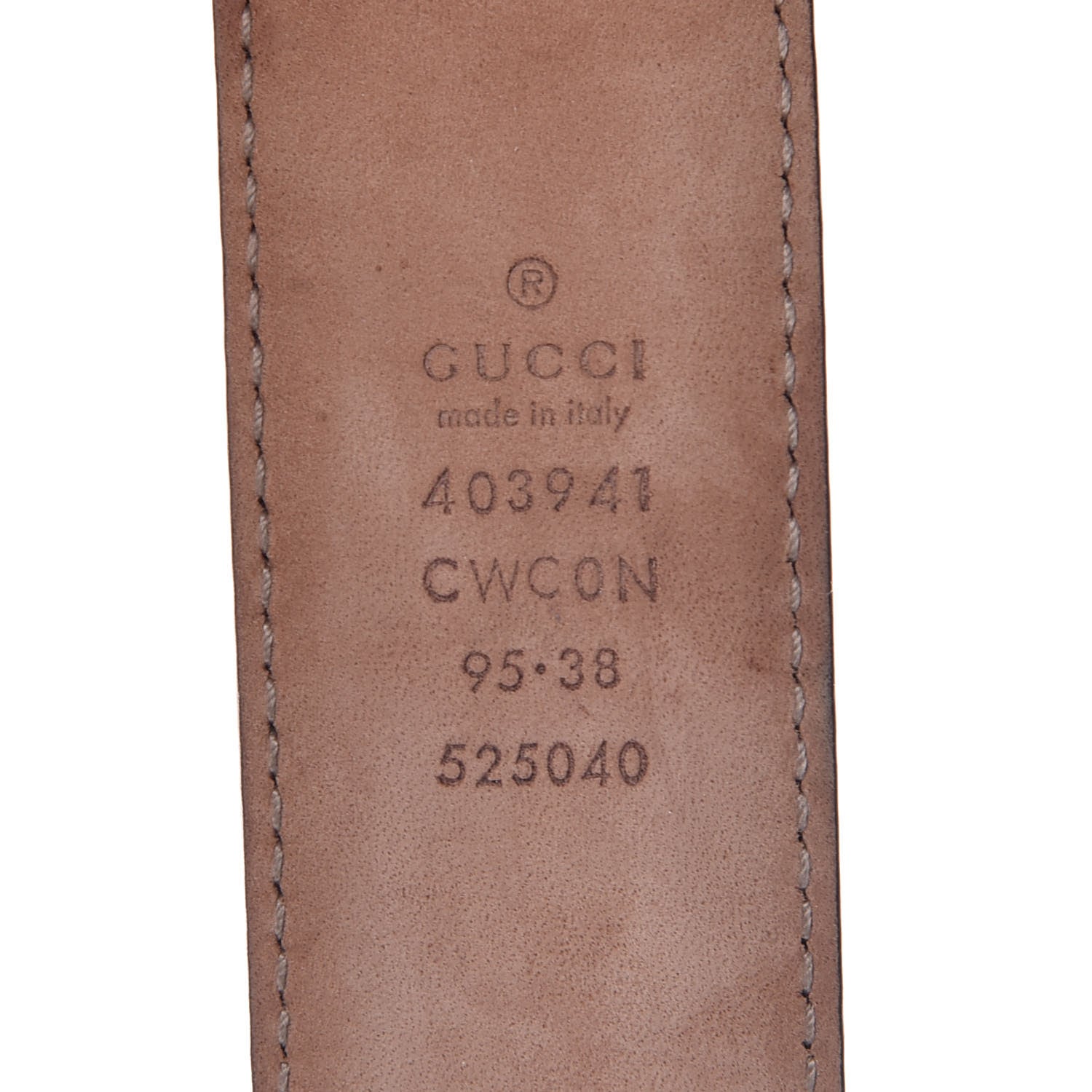 Gucci Guccissima Signature Belt 95 38 Dark Brown 4 of 8