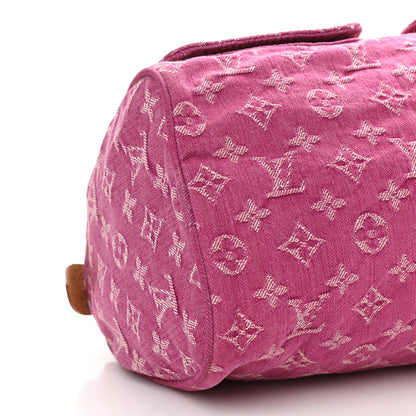Louis Vuitton Monogram Denim Neo Speedy Fuchsia 5 of 9