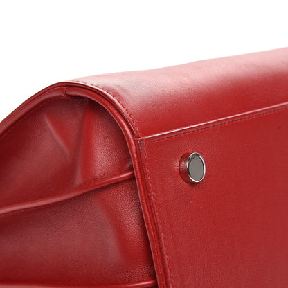Saint Laurent Calfskin Studded Small Sac de Jour Carryall Red 11 of 14