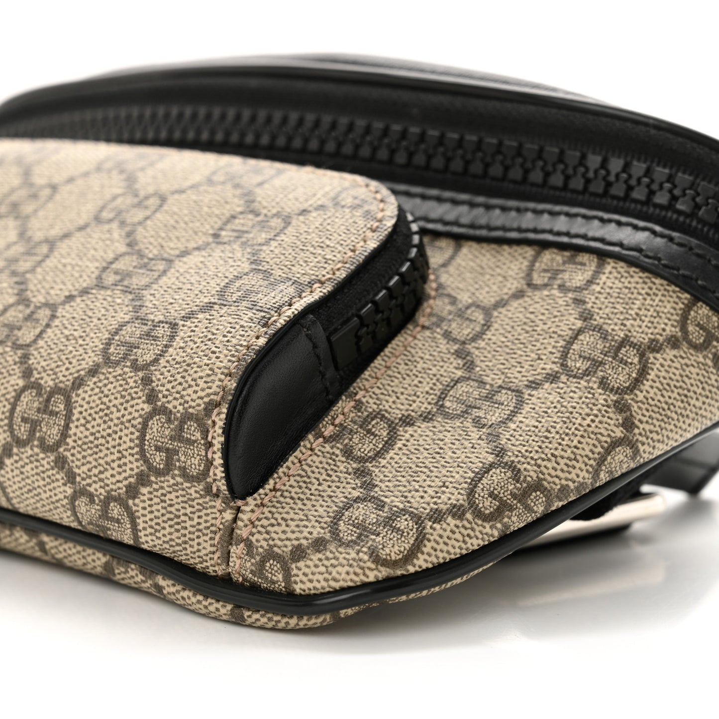 GG Supreme Monogram Belt Bag Black