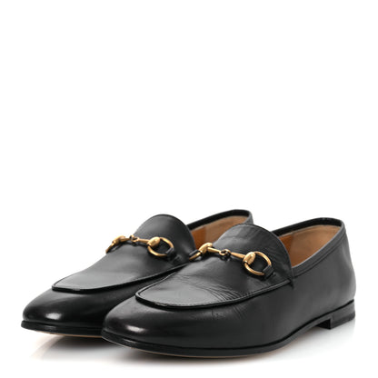 Gucci Calfskin Womens Jordaan Loafers 35.5 Black 4 of 13