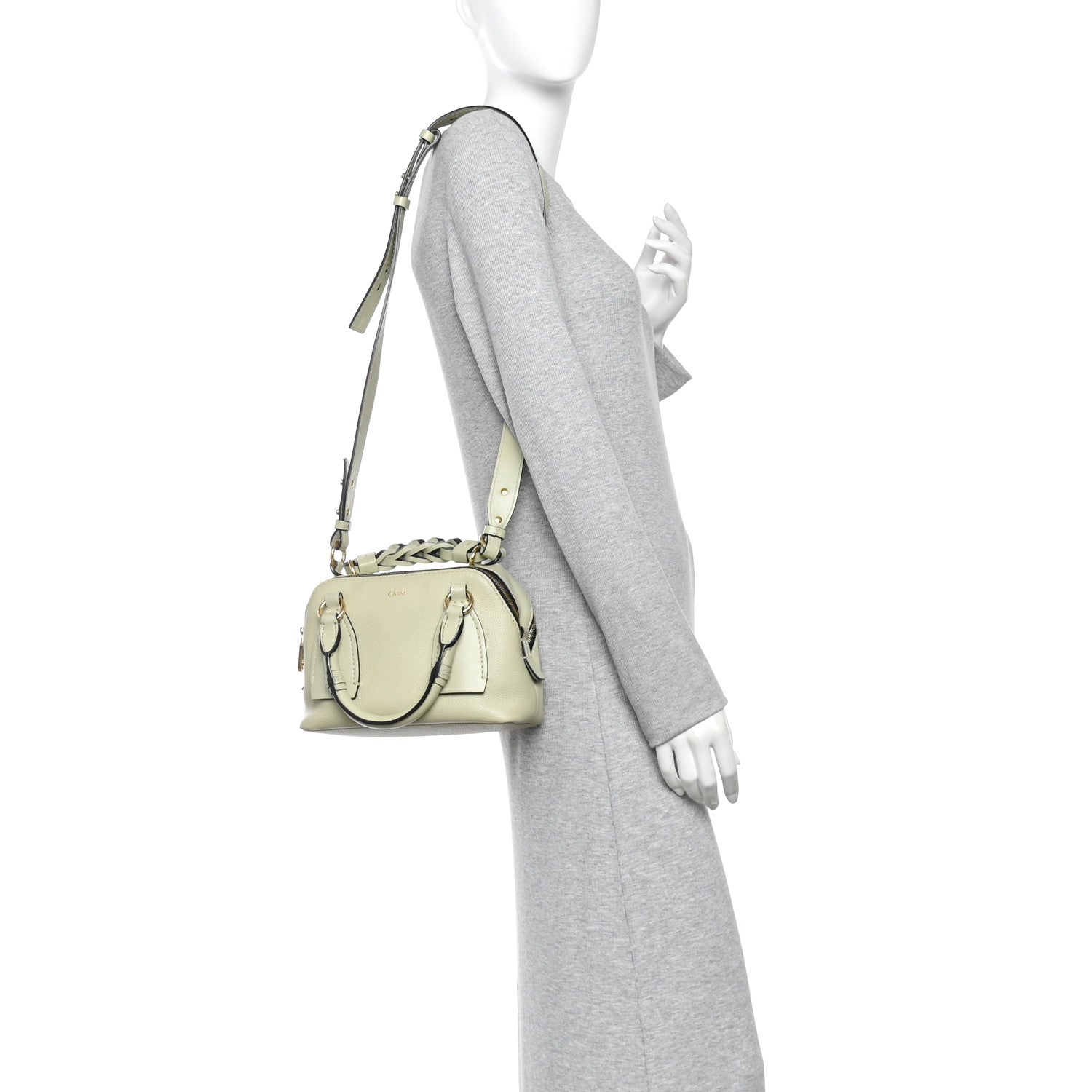 Chloe Grained Calfskin Small Daria Light Eucalyptus 2 of 10